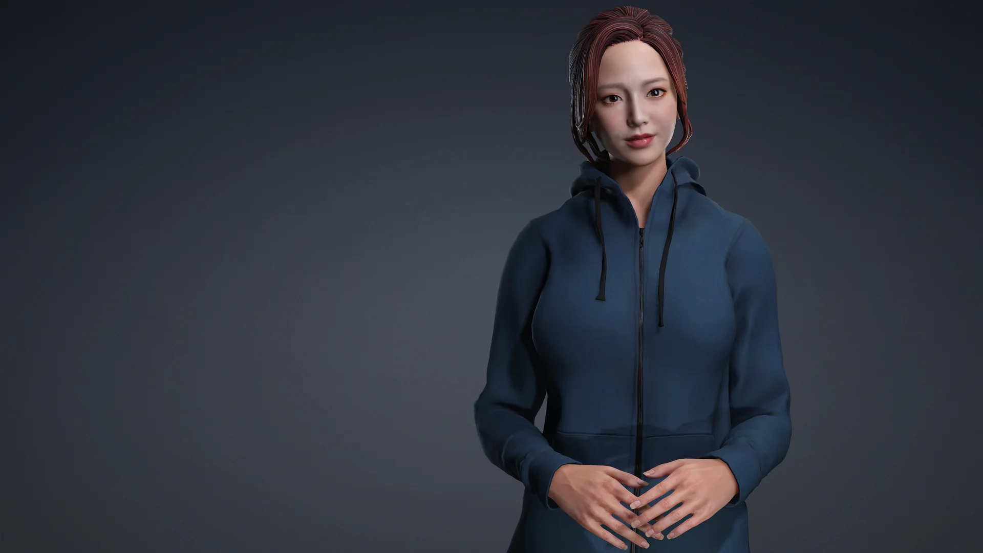 REX (AI トレーナー、女性 3D キャラ) があなたを待っている